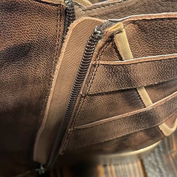 𝅺🦚Host Pick🦚Anthropologie Buckled Soft Leather Pointy Toe Ankle Bootie - Picture 5 of 10